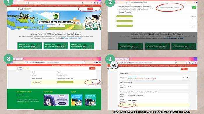 pengumuman peserta CAT jenjang MTs dan MA