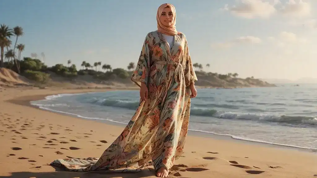 7 Pilihan Stylish Outfit ke Pantai untuk Wanita Gemuk Berhijab