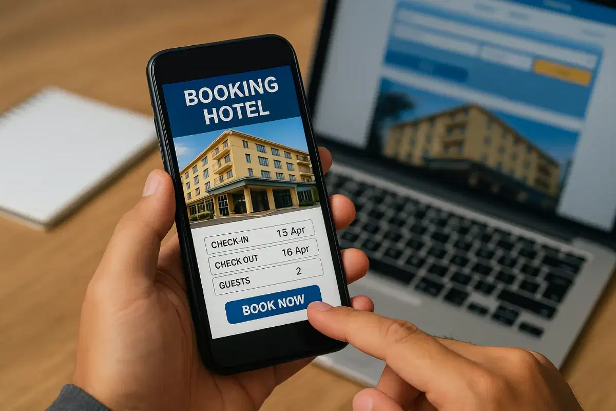 Cara Booking Hotel Online Aman dan Mudah , yang mencakup langkah-langkah penting untuk menemukan akomodasi berkualitas dengan keamanan finansial dan proses yang sederhana.