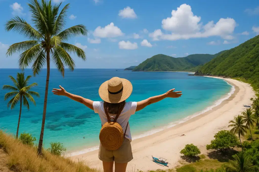 Wisata di Lombok , yang mencakup keindahan alam, aktivitas petualangan, dan budaya lokal.