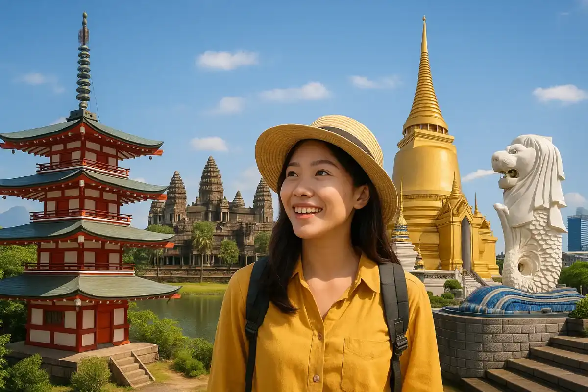 Destinasi Wisata Asia Terbaik , yang mencakup kekayaan budaya, sejarah, dan keindahan alam.