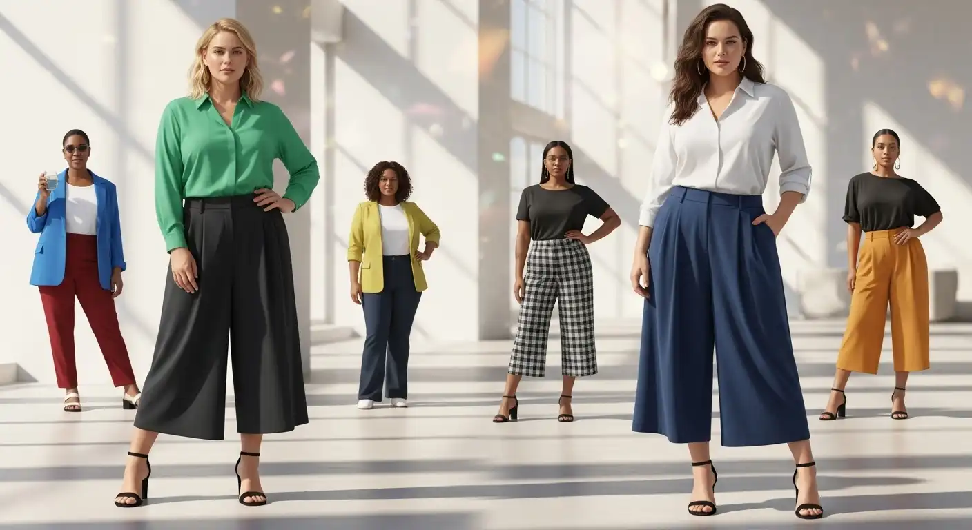 Padu Padan Celana Kulot untuk Orang Gemuk Agar Ramping