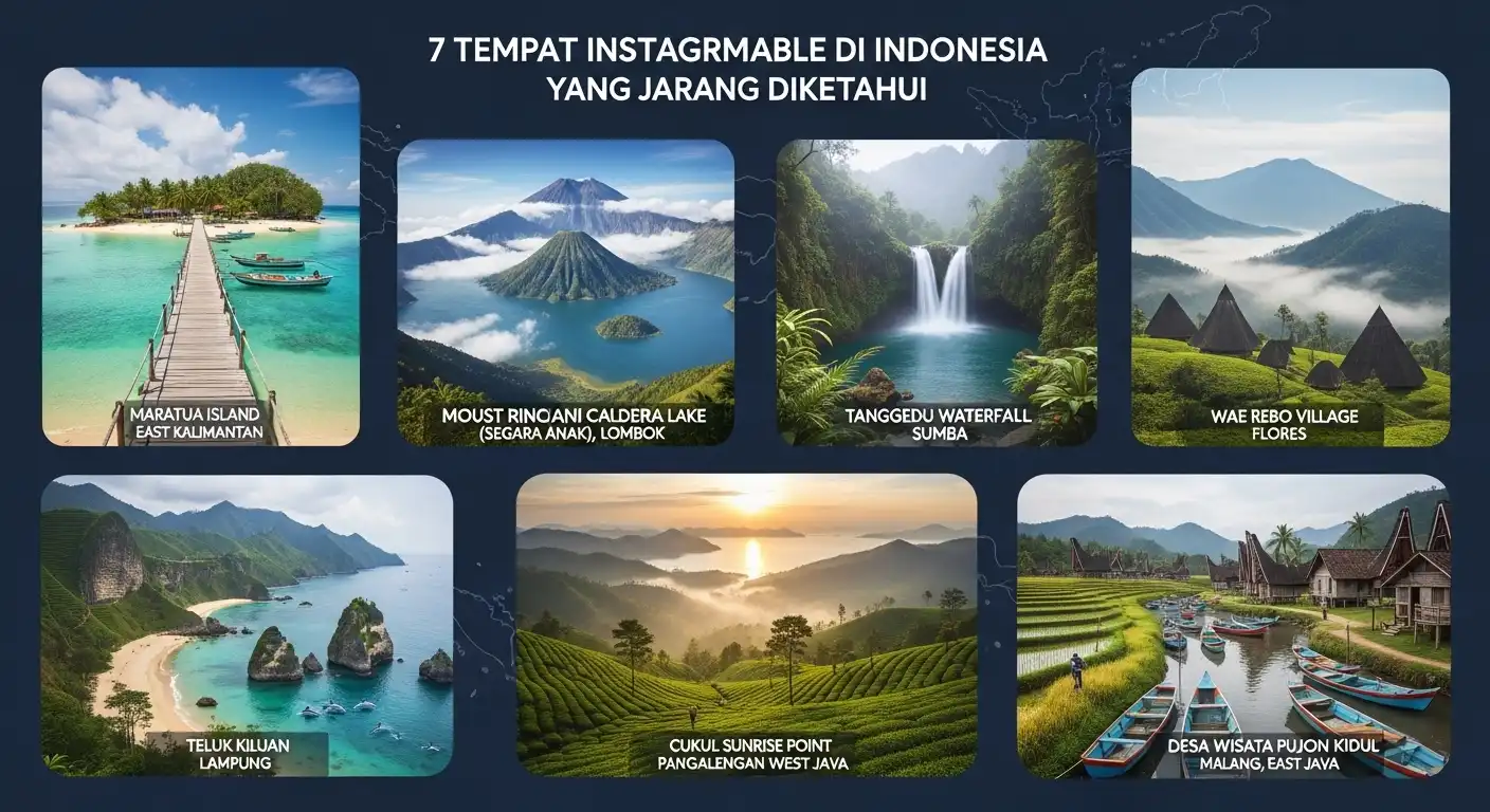 7 Tempat Instagramable di Indonesia yang Jarang Diketahui
