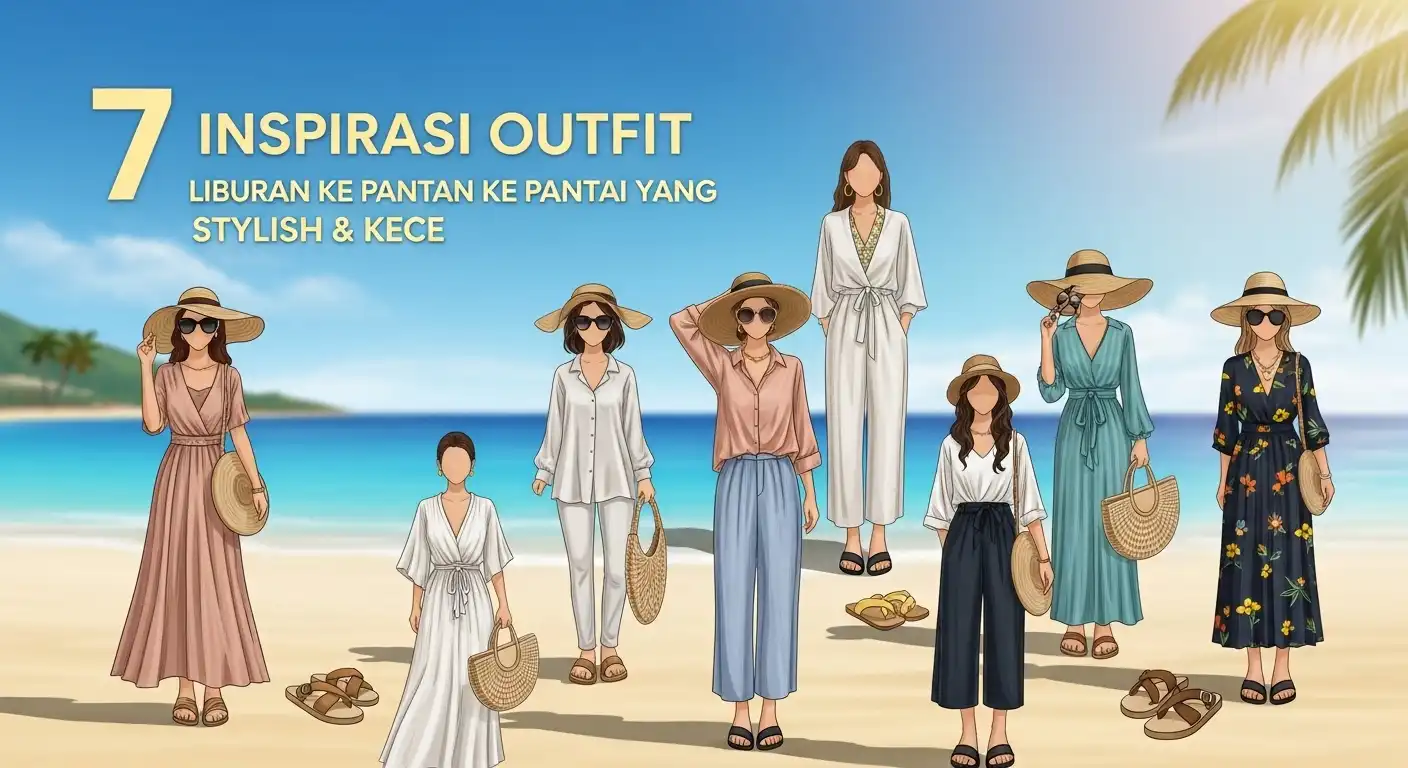 7 Inspirasi Outfit Liburan ke Pantai yang Stylish & Kece