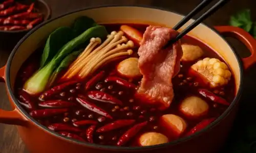 Hotpot Mala Pedas: Nikmati kelezatan daging segar, sayuran fresh, dan rempah-rempah pedas dalam satu mangkuk