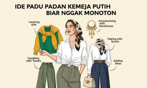 Ide Padu Padan Kemeja Putih Wanita Biar Nggak Monoton
